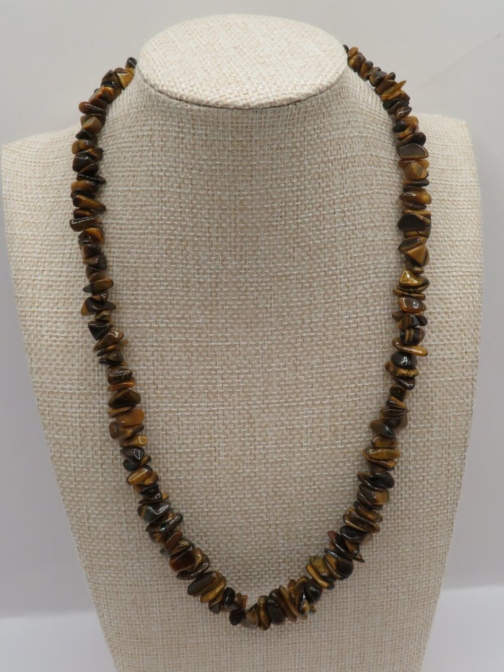 Tigers Eye Stone Chip Necklace